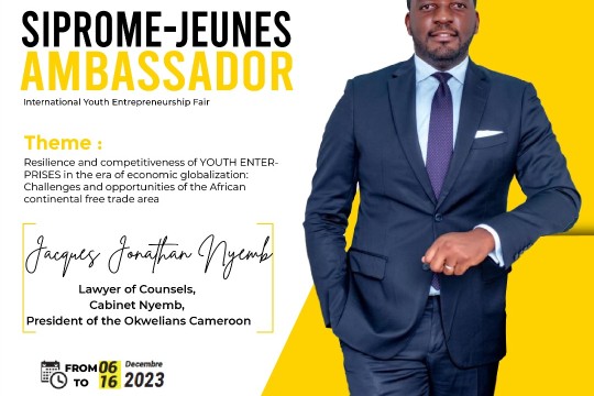 Jacques Jonathan Nyemb: Ambassador for the SIPROME Jeunes